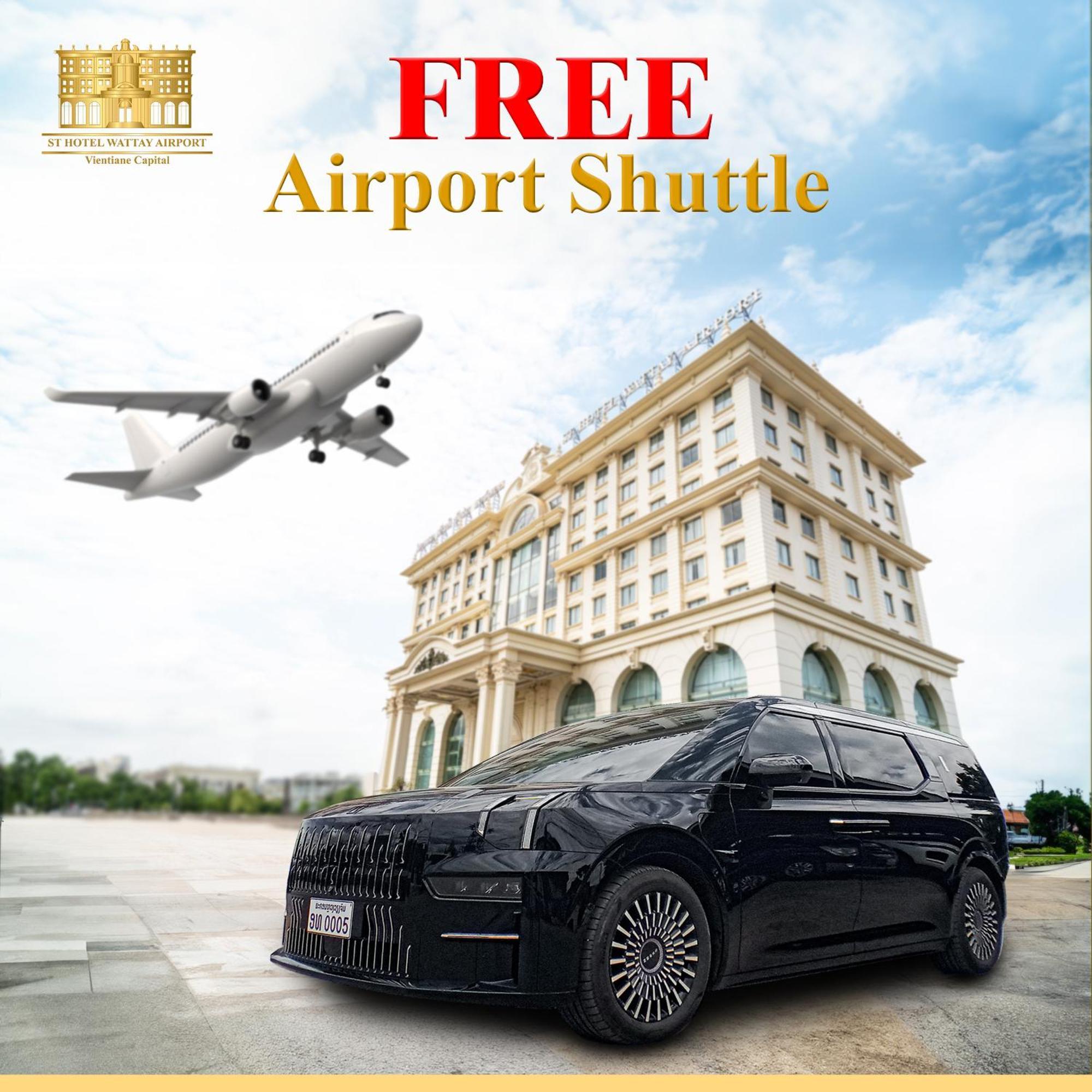 St Hotel Wattay Airport Vientiane Exteriör bild