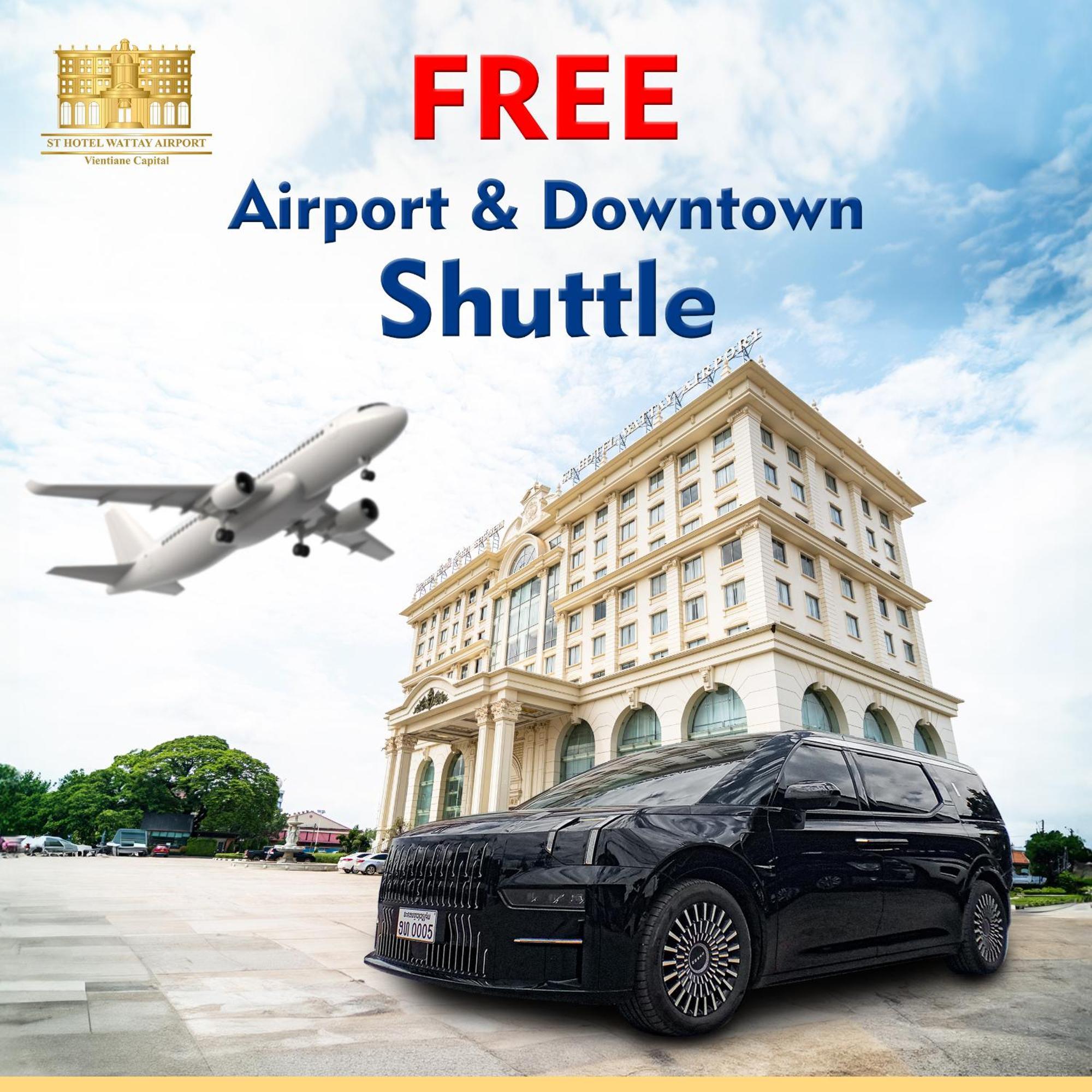 St Hotel Wattay Airport Vientiane Exteriör bild